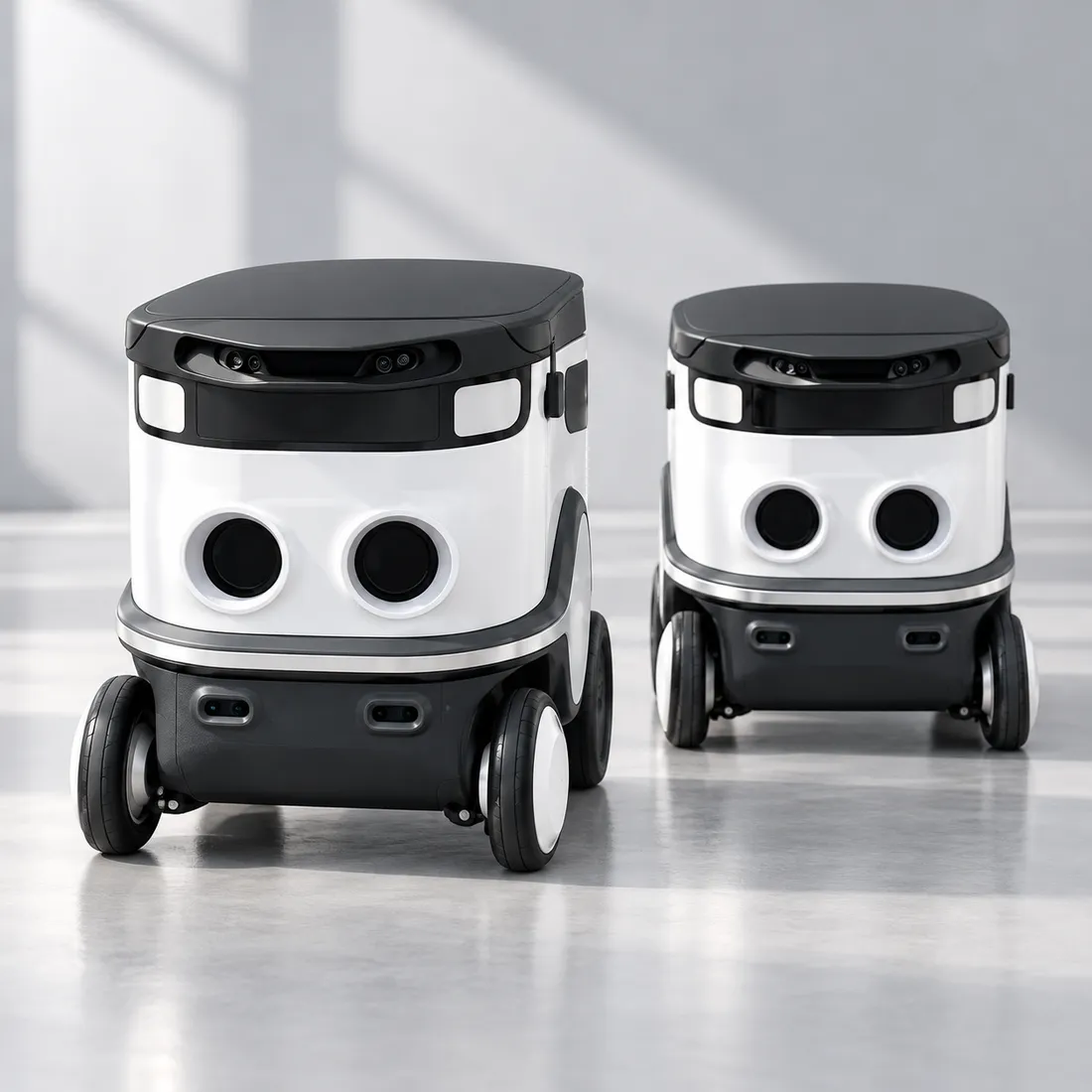 Two autonomous service robots